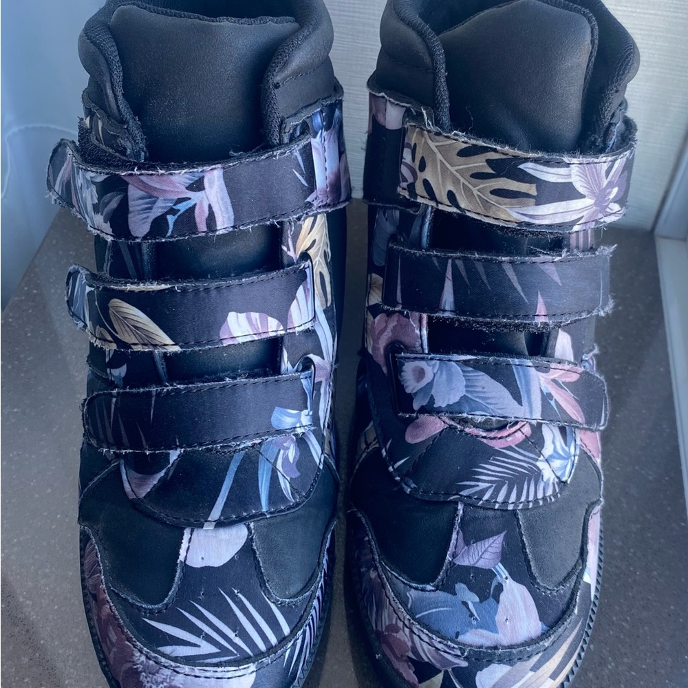 JustFab Black High-Top Sneakers